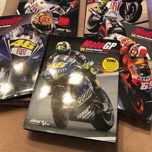 MotoGP Lot of 5 Season Review Hardcover Books  2005, 2006, 2008, 2009, and 2010